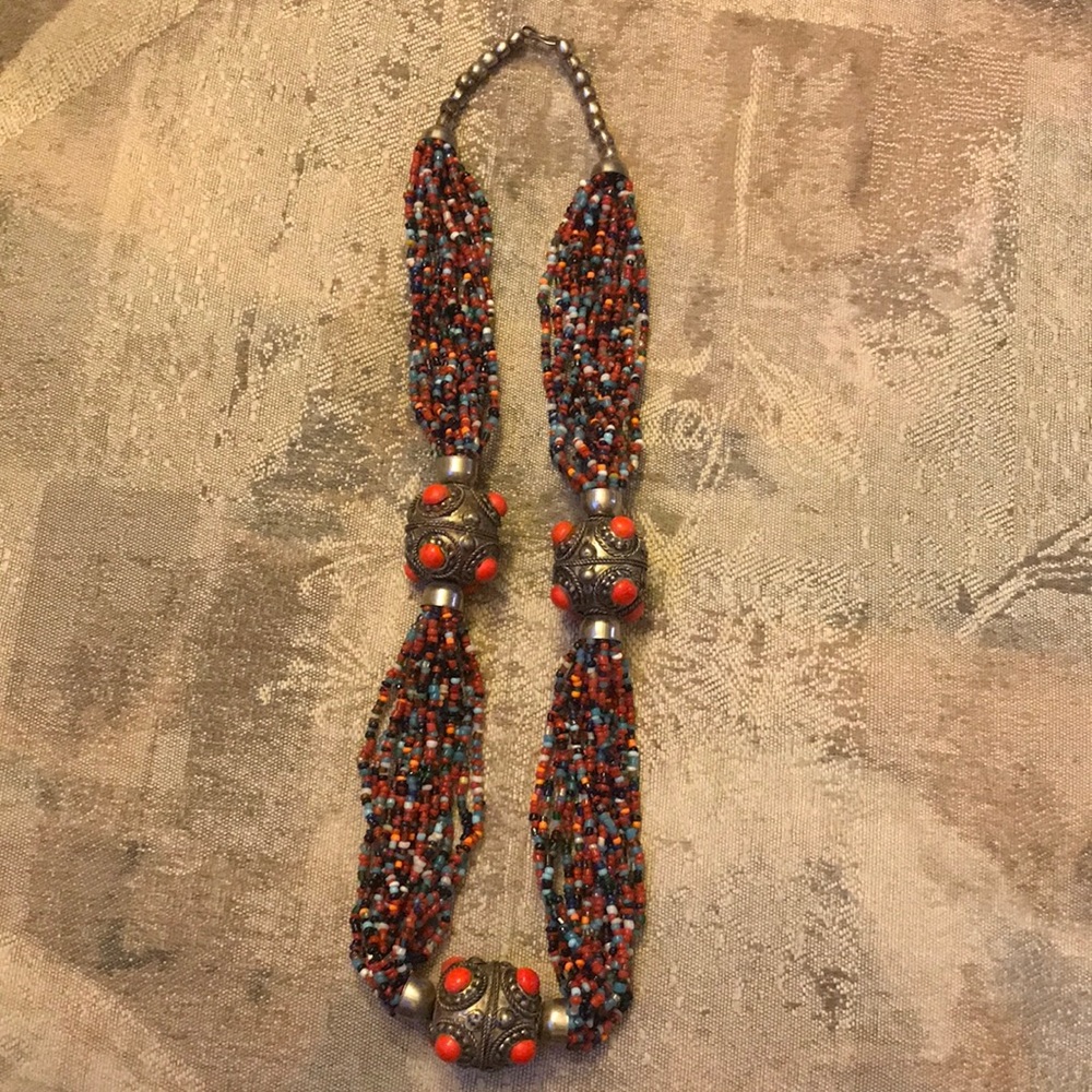 Gorgeous Beaded Statement Necklace - image 5
